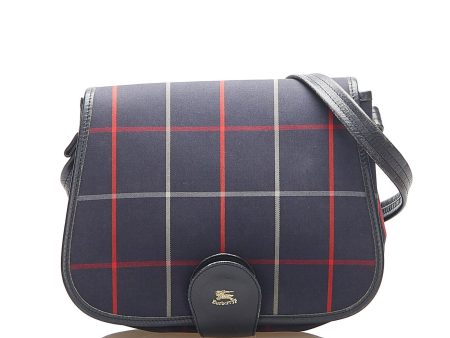 Burberry Plaid Coated Canvas Crossbody Bag (SHG-17945) Online Sale