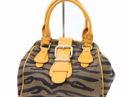 Indistinguishable  Fendi Hand Bag Brown Canvas (SHC1-14395) For Cheap