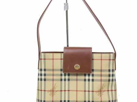 Brand Inspired Burberry London Shoulder Bag Beige PVC (SHC1-14792) Hot on Sale