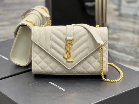 Yves Saint Laurent Small Bag White In Mix Matelasse Online Hot Sale