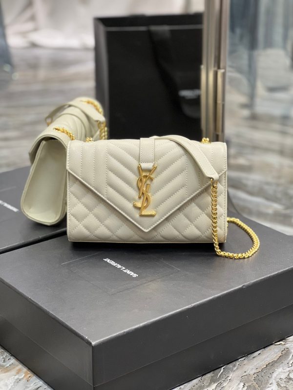 Yves Saint Laurent Small Bag White In Mix Matelasse Online Hot Sale