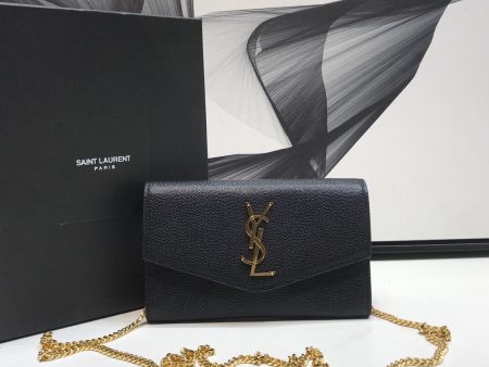 Yves Saint Laurent Uptown Chain Wallet Black Supply