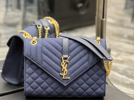 Yves Saint Laurent Envelope Medium Bag Marine Online Sale