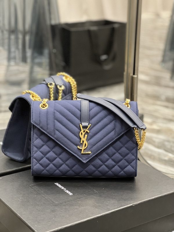 Yves Saint Laurent Envelope Medium Bag Marine Online Sale