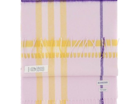 Burberry Check Cashmere Scarf Women Cheap