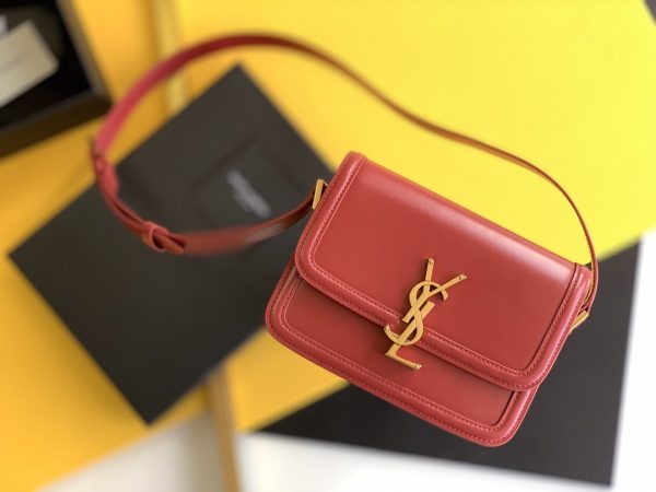 Yves Saint Laurent Solferino Small Satchel Bag Red In Box With Gold Hardware Discount