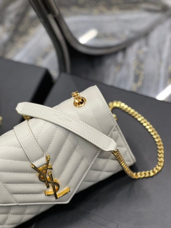 Yves Saint Laurent Small Bag White In Mix Matelasse Online Hot Sale