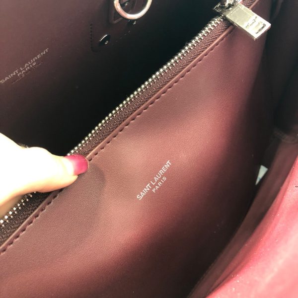 Yves Saint Laurent Sac De Jour Small Burgundy Hot on Sale