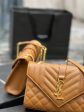 Yves Saint Laurent Small Bag Dark Natural In Mix Matelasse Online Sale