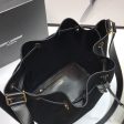 Yves Saint Laurent All-Over Monogram Bucket Bag Black Online