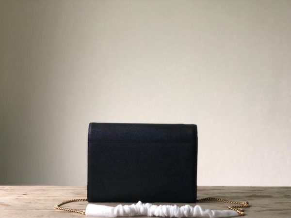 Yves Saint Laurent Cassandra Flap-Front Crossbody Bag Black Online Hot Sale