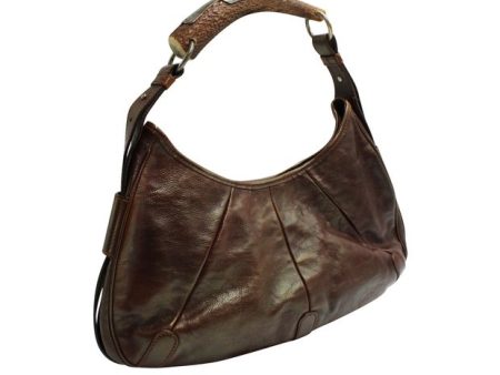 Yves Saint Laurent YSL Brown Vintage Bag - Wooden Top Handle Cheap