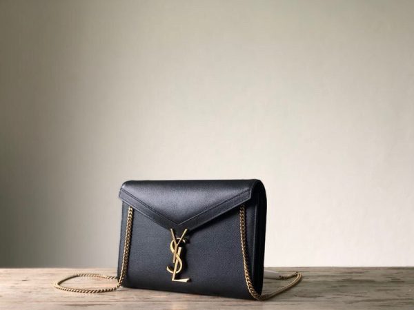 Yves Saint Laurent Cassandra Flap-Front Crossbody Bag Black Online Hot Sale