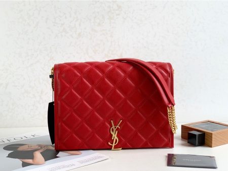 Yves Saint Laurent Becky Small Shoulder Bag Red For Sale