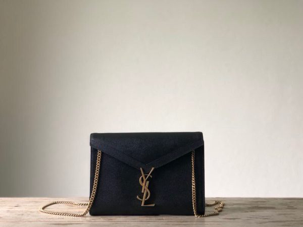 Yves Saint Laurent Cassandra Flap-Front Crossbody Bag Black Online Hot Sale