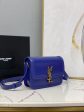 Yves Saint Laurent Solferino Small Satchel In Box Navy Blue For Sale