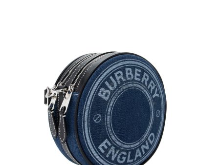 Burberry Denim Leather Logo Graphic Louise Mini Crossbody Bag (SHF-Q9Cb4c) Sale