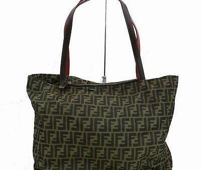 Indistinguishable  Fendi Tote Bag Brown Zukka Canvas Online