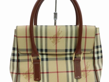 Brand Inspired Burberry London Hand Bag Beige PVC (SHC1-15520) on Sale