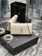 Yves Saint Laurent Kata 99 Chain Bag White With Gold Hardware  10.2in 26cm For Sale