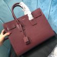 Yves Saint Laurent Sac De Jour Small Burgundy Hot on Sale