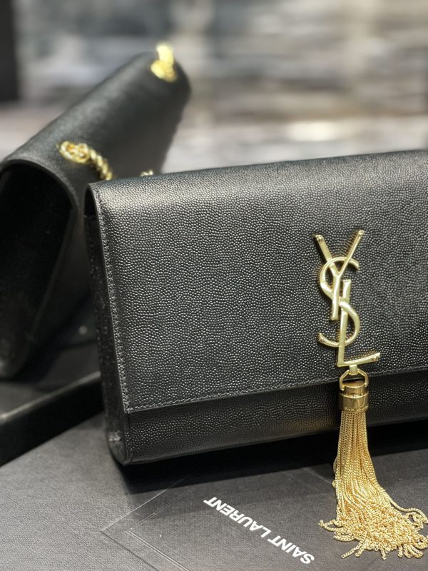 Yves Saint Laurent Kata Medium Chain Bag Black Cheap