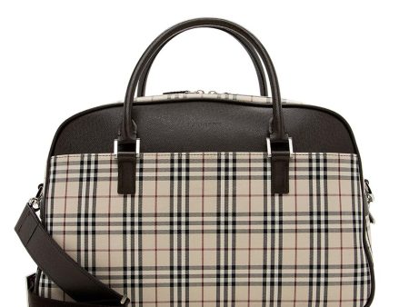 Burberry Check Duffel Bag (SHF-13736) on Sale