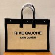 Yves Saint Laurent Rive Gauche Tote Bag In Raffia For Discount