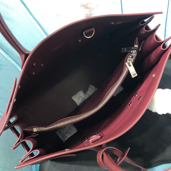 Yves Saint Laurent Sac De Jour Small Burgundy Hot on Sale