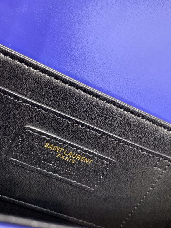 Yves Saint Laurent Solferino Small Satchel In Box Navy Blue For Sale