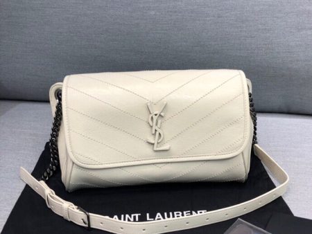 Yves Saint Laurent Niki Medium Crinkled Shoulder Bag Online now