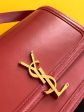 Yves Saint Laurent Solferino Medium Satchel Bag In Box Red With Gold Hardware For Cheap