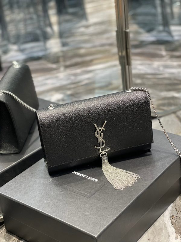 Yves Saint Laurent Kata Medium Chain Bag Black Discount