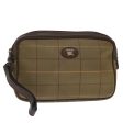 BURBERRYSs Nova Check Clutch Bag Canvas Beige Auth ac2857 Sale