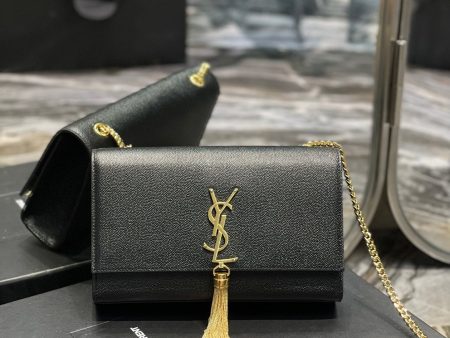 Yves Saint Laurent Kata Medium Chain Bag Black Cheap