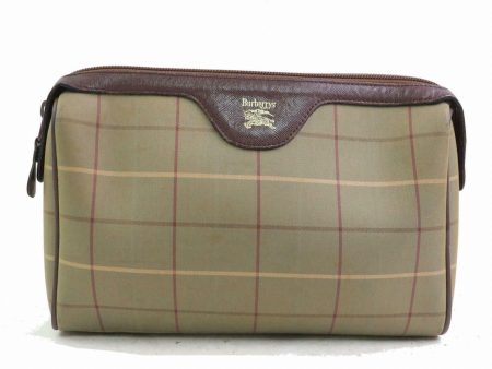 Brand Inspired Burberry Clutch Olive Canvas (SHC1-14523) on Sale