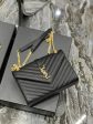 Yves Saint Laurent College Medium Chain Bag Black Gold Toned Hardware Online Sale