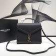 Yves Saint Laurent Cassandra Medium Top Handle Bag In Grain Black  9.6in 24.5cm Sale