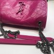 Yves Saint Laurent Niki Baby Chain Bag In Crinkled Vintage Dark Pink Hot on Sale