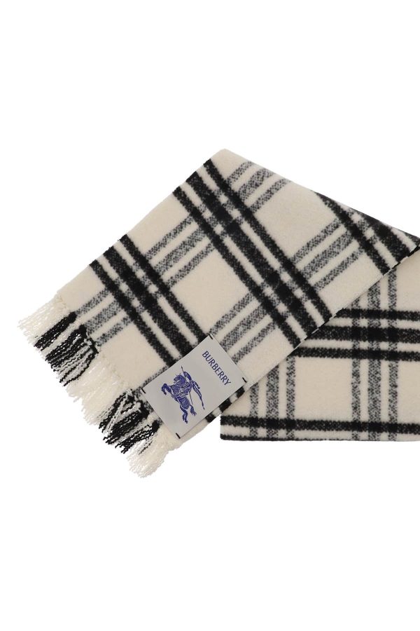 Burberry Check Wool Scarf Women For Cheap