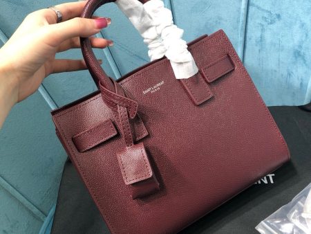 Yves Saint Laurent Sac De Jour Nano Burgundy Cheap