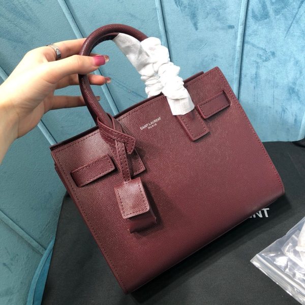 Yves Saint Laurent Sac De Jour Nano Burgundy Cheap