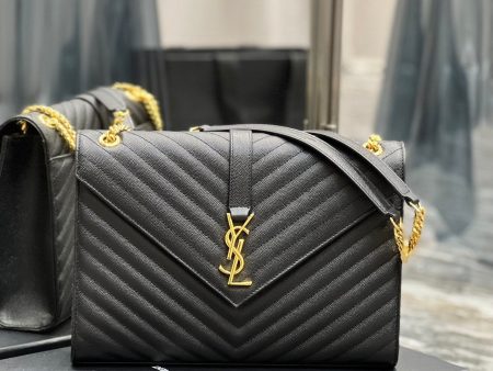 Yves Saint Laurent College Large Chain Bag Black Online