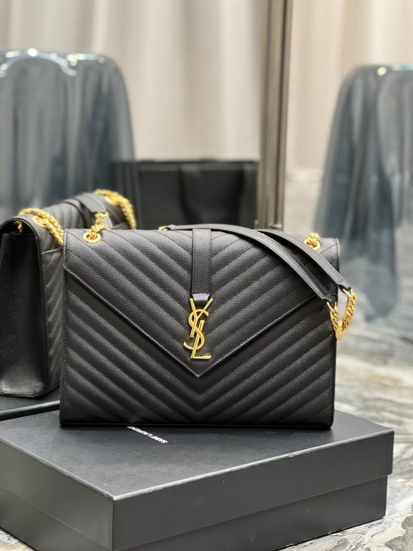 Yves Saint Laurent College Large Chain Bag Black Online