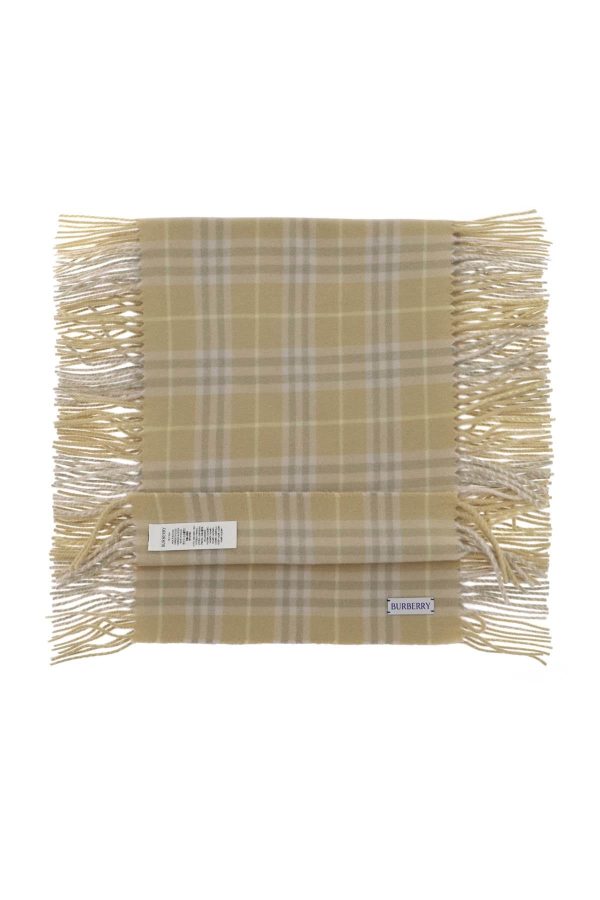 Burberry Check Cashmere Scarf Women Online now