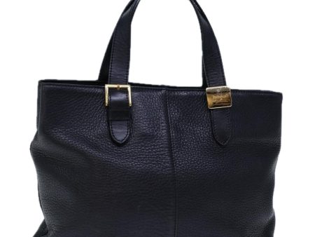 BURBERRYSs Hand Bag Leather Black Auth 72760 For Sale