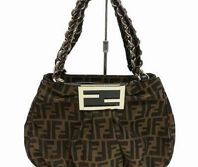 Indistinguishable  Fendi Shoulder Bag Brown Canvas Online now