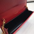 Yves Saint Laurent Uptown Chain Wallet Red Online now