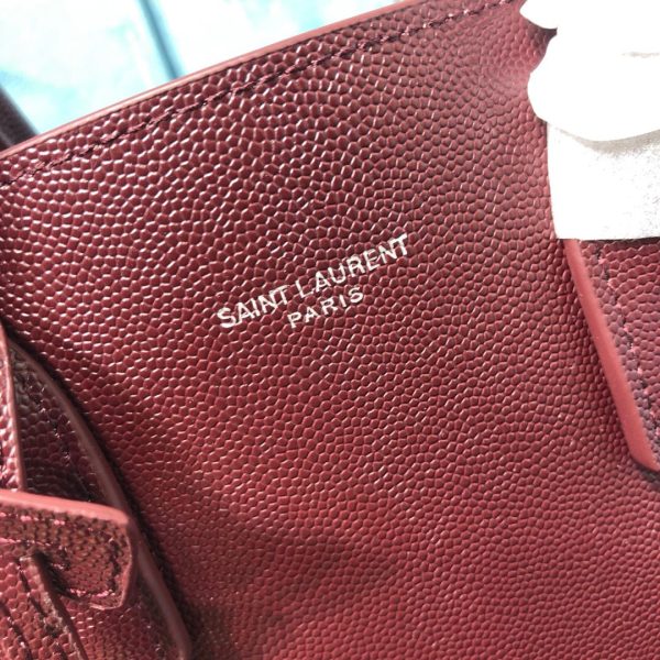 Yves Saint Laurent Sac De Jour Baby In Shiny Burgundy Fashion