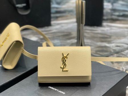 Yves Saint Laurent Kate Belt Bag Beige on Sale